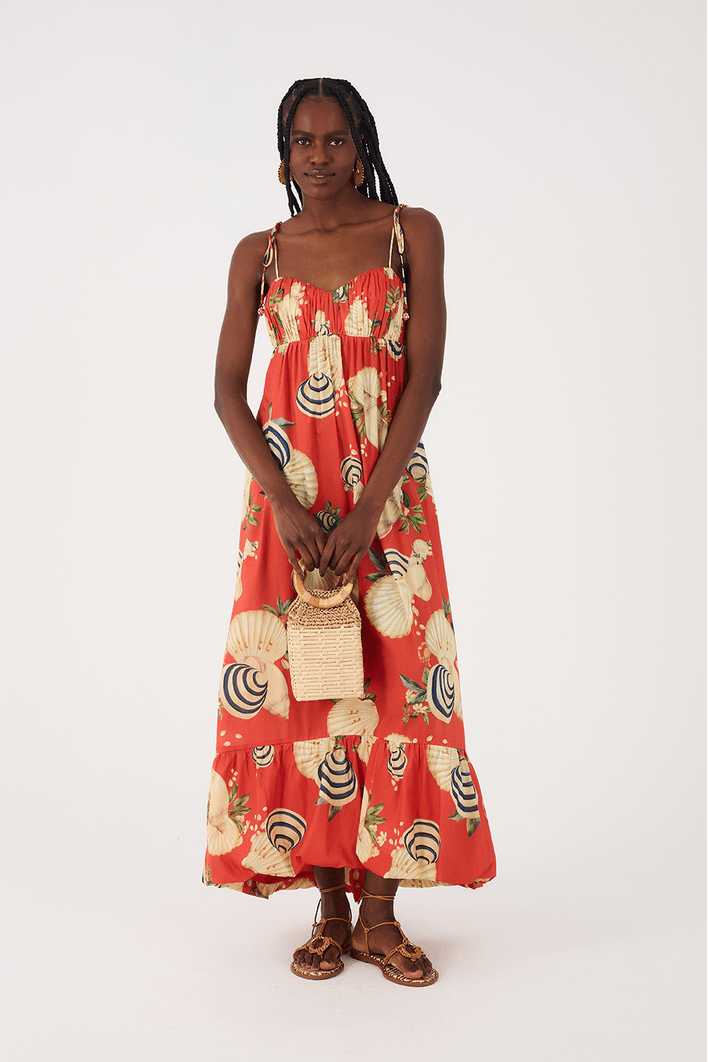 shell maxi dress Seashell sea / M Adorned with a lively infant coat Size (AU):XS Shiny Green Graduation Cap
