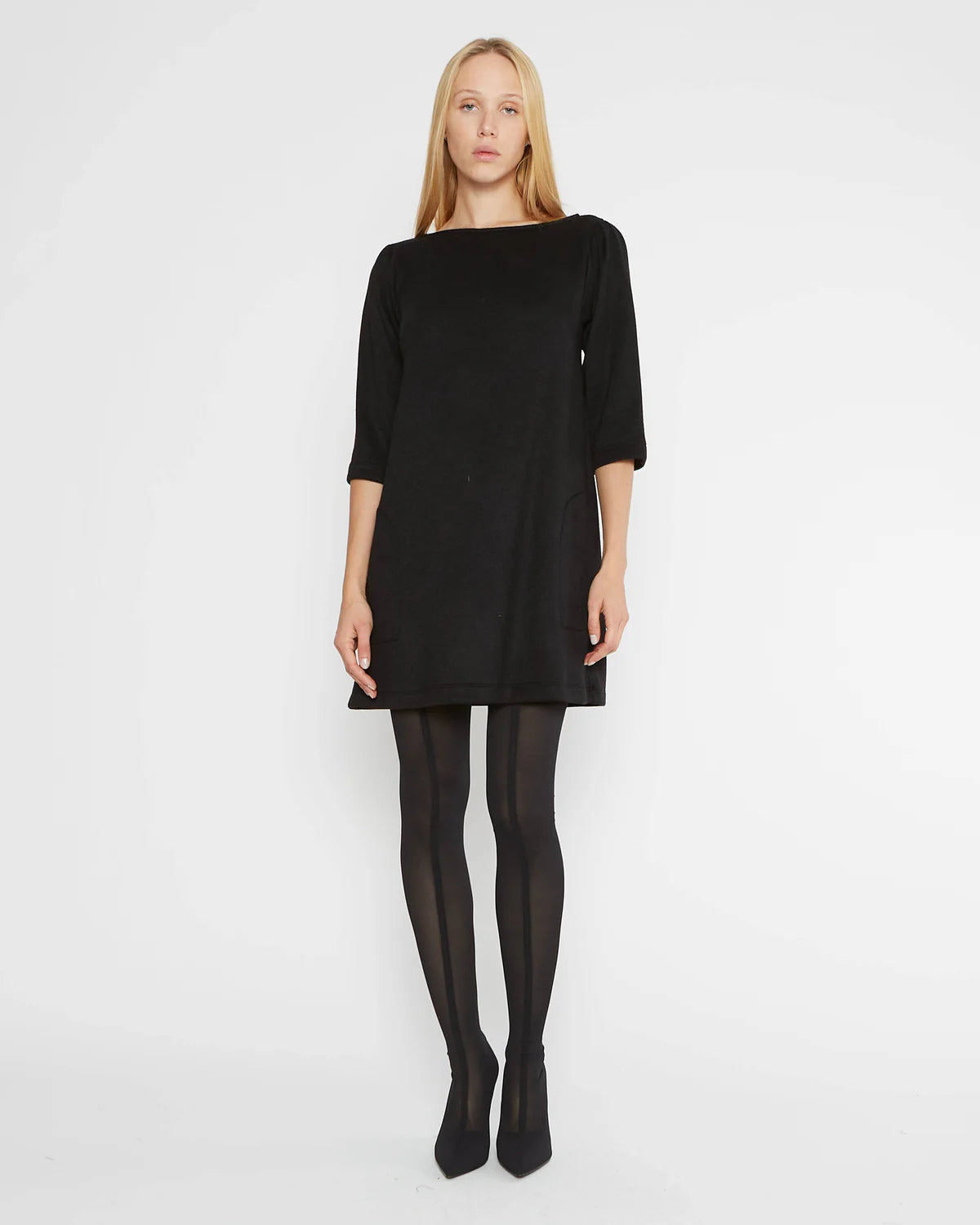 Sweater Knit A- Line Dress Heather / S Sweater Knit A- Line Dress Heather / S