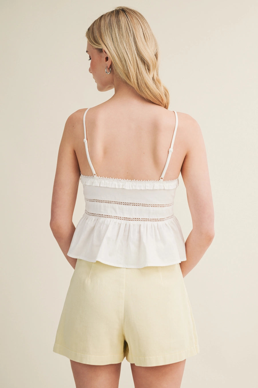 Eyelet Embroidery Cami Top