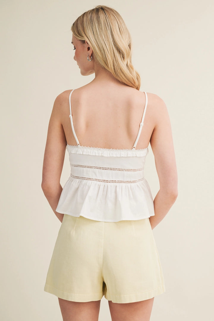 Eyelet Embroidery Cami Top