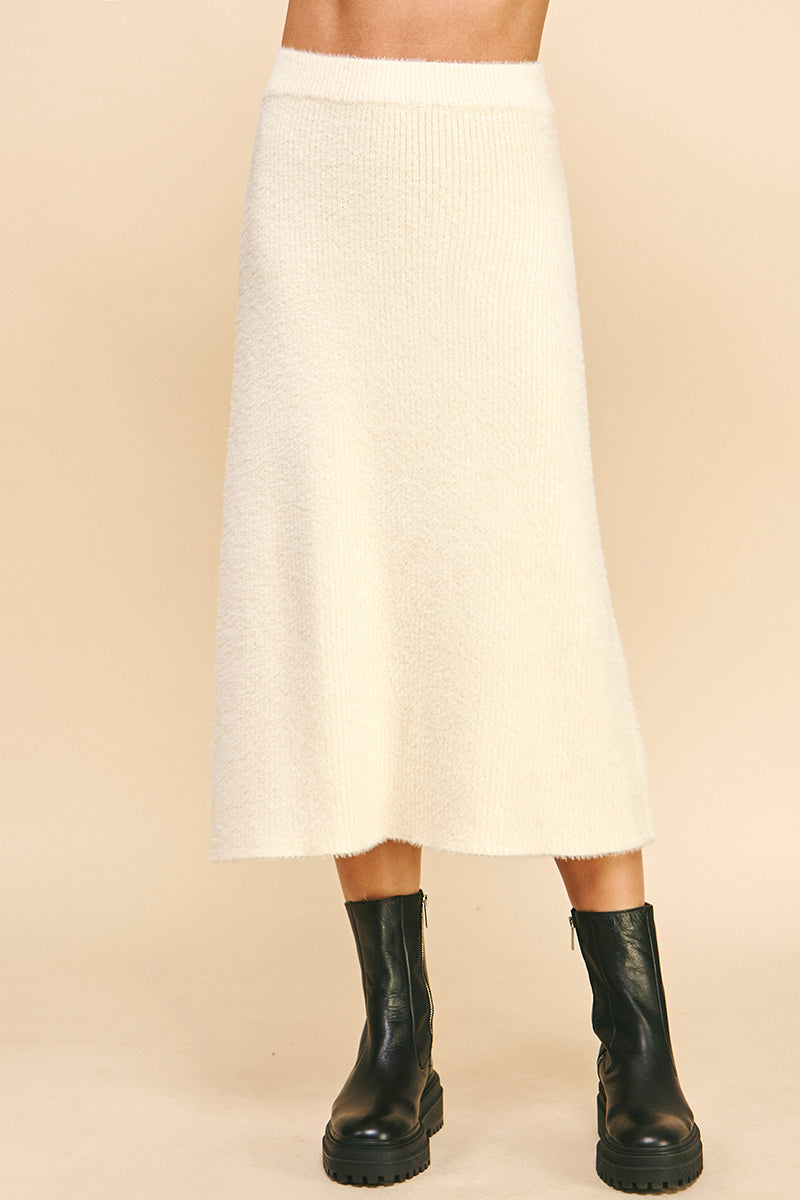 Soft Yarn Sweater Maxi Skirt