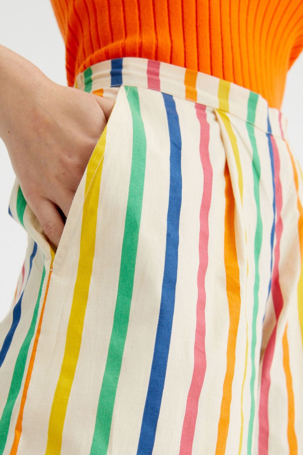 Striped Colored Trousers