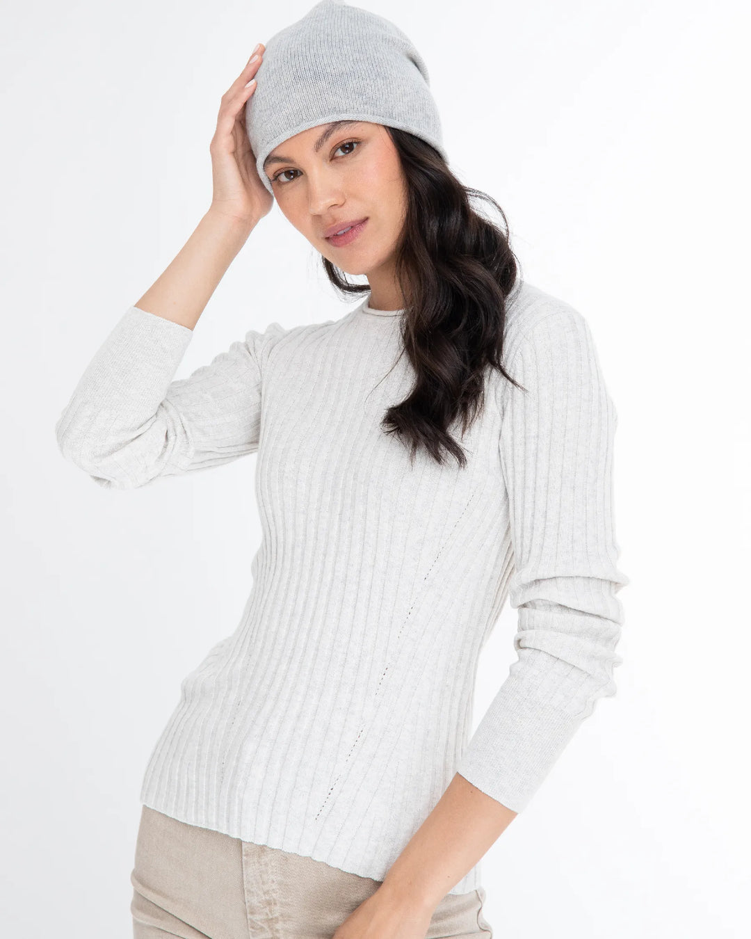 100% Cashmere Essential Slouchy Hat