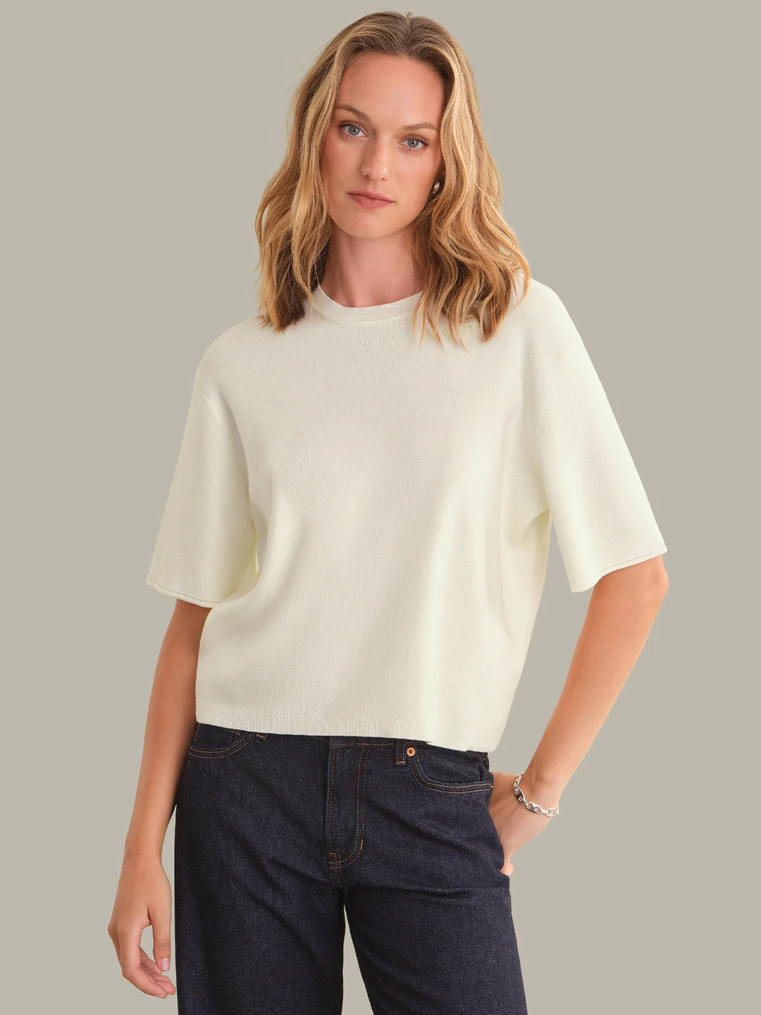 Crew Neck Boxy Tee