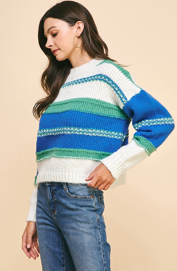 Multicolor stripe sweater