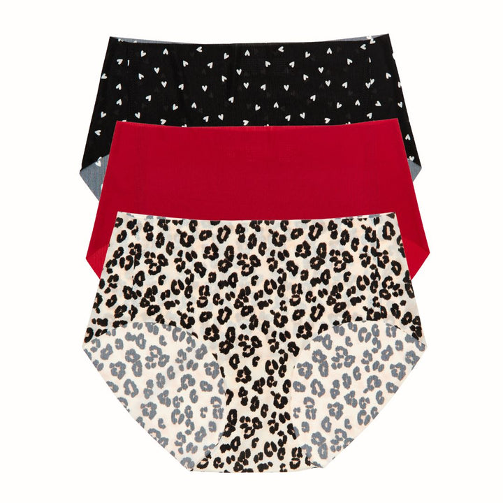 Like Nothing Hipster 3-Pack - Black/Red/Cream