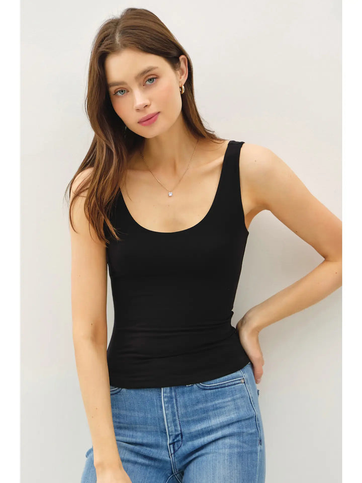 Scoop Neck Jersey Tank