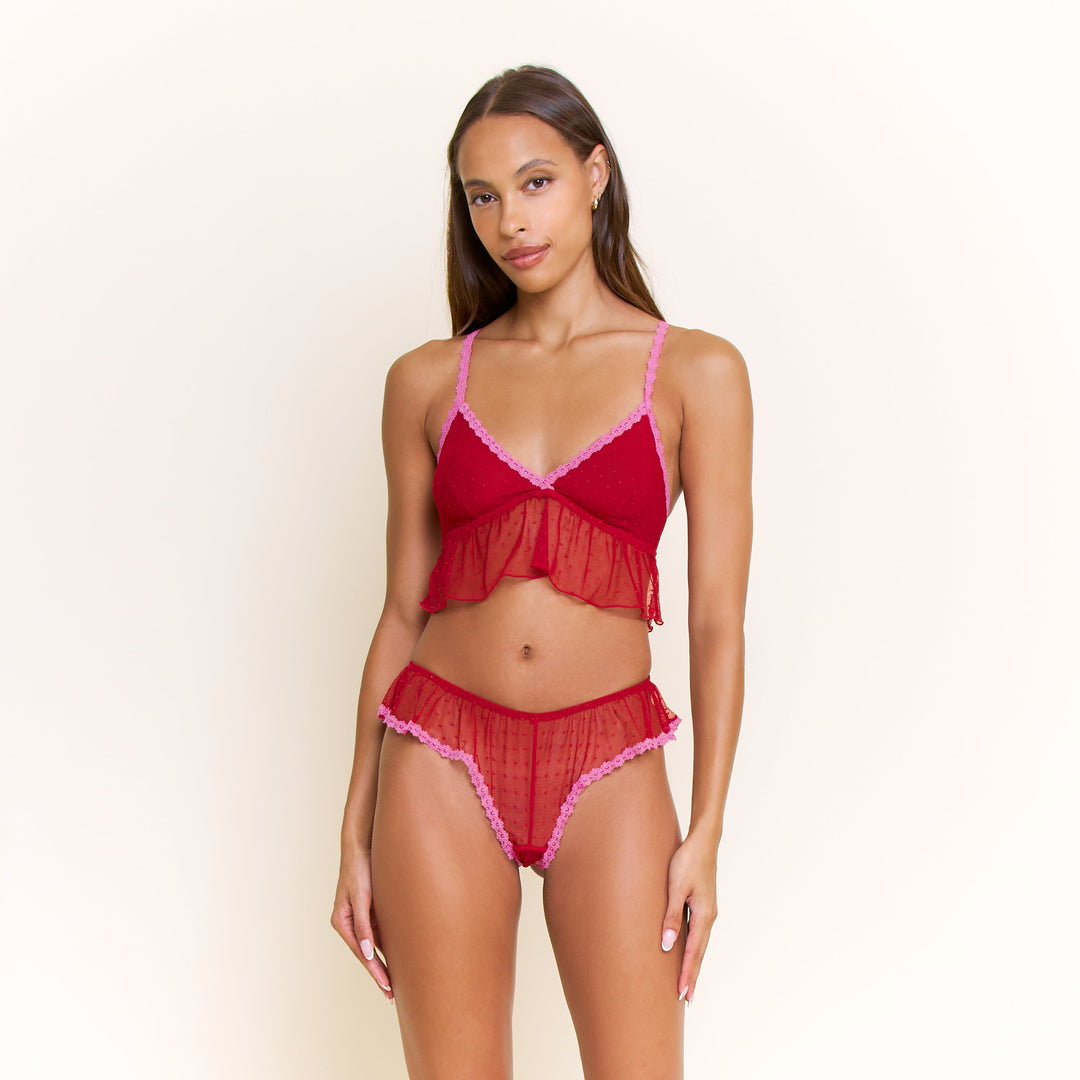 Arisa Camilette Set - Red Velvet