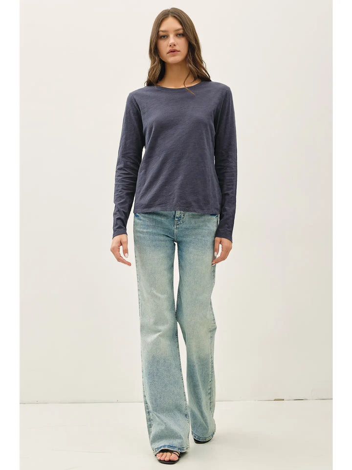 Cotton Slub Long Sleeve Tee