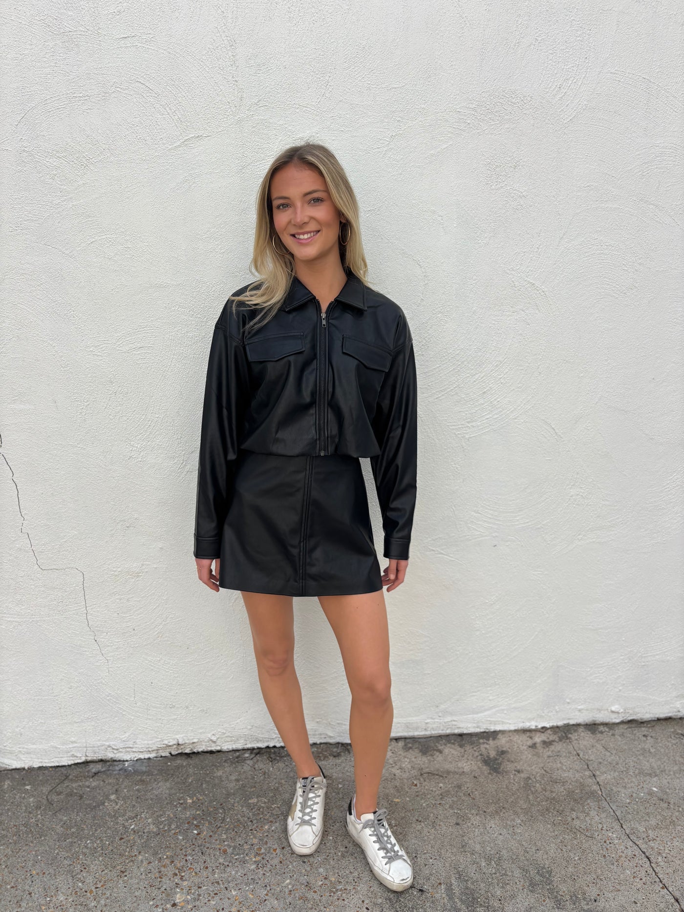 Melina Faux Leather Mini Skirt