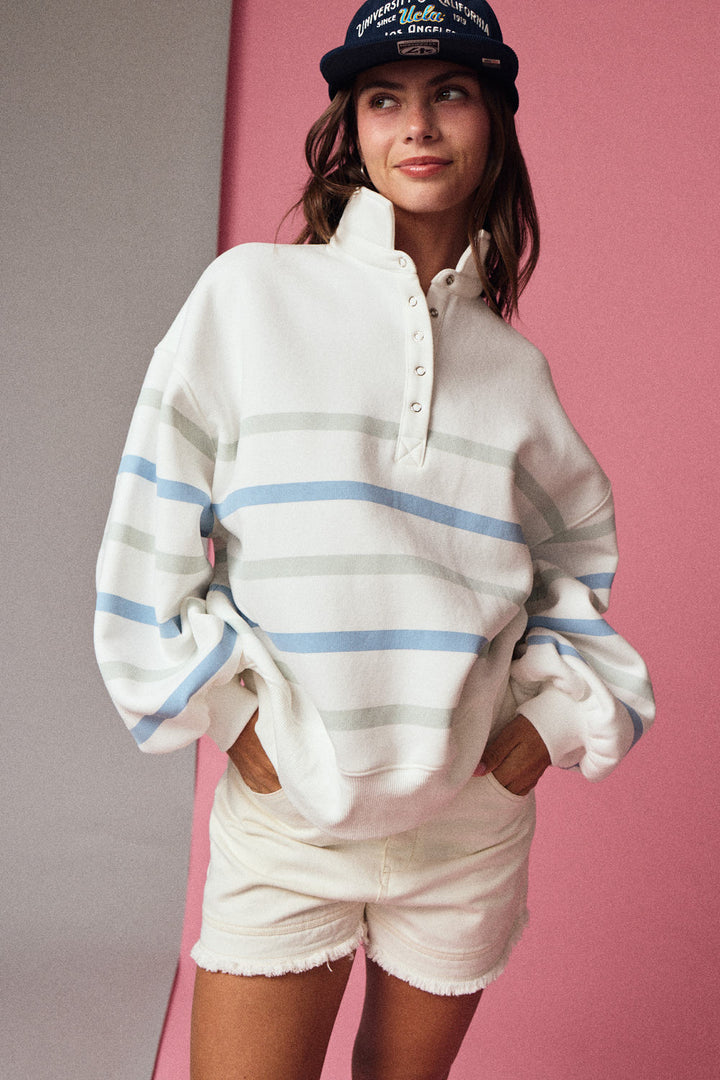 Multi Color Stripe Sweatshirt