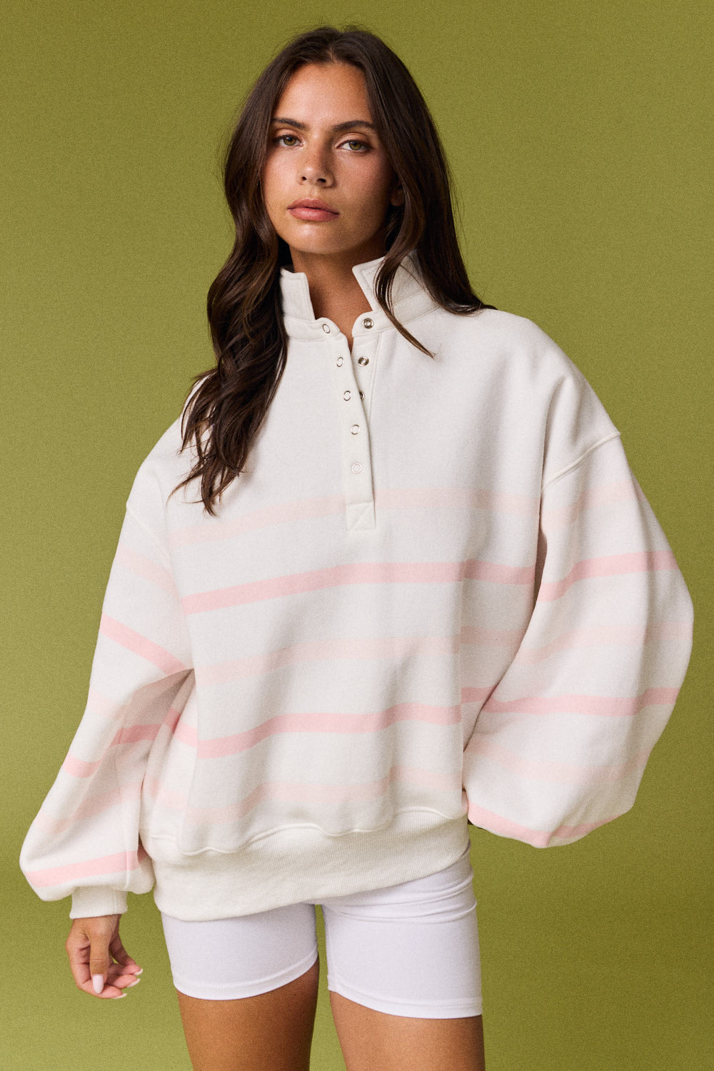 Multi Color Stripe Sweatshirt