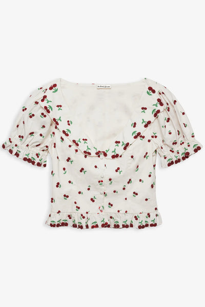 Beaded Cherries Top