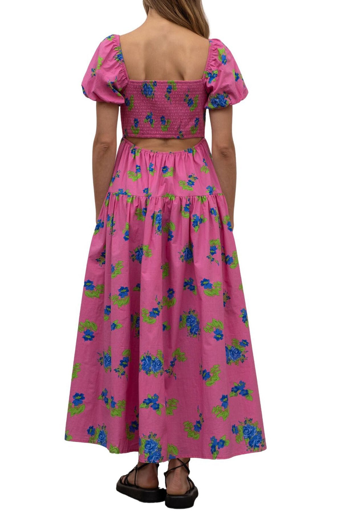 Floral Smoked Maxi Dress