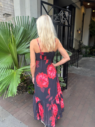 Scarlet Melody Midi Dress