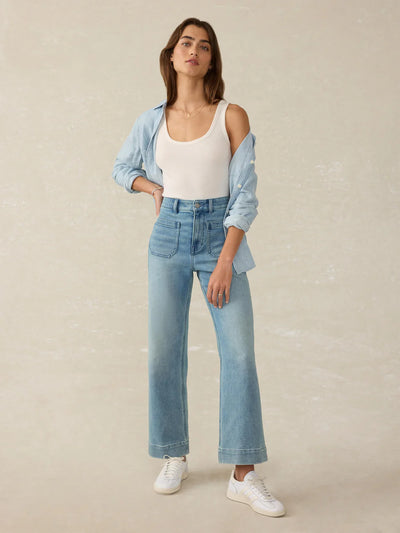 Stretch Terry Patch Pocket Ankle Pant