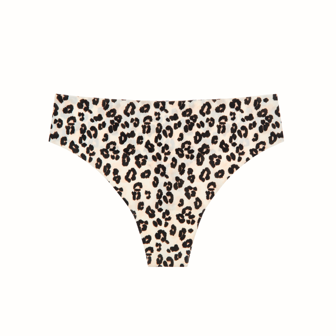 Like Nothing Thong - Cream Leopard