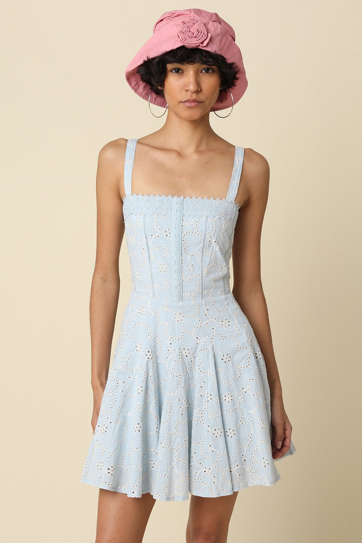 Cotton Dress in Blue