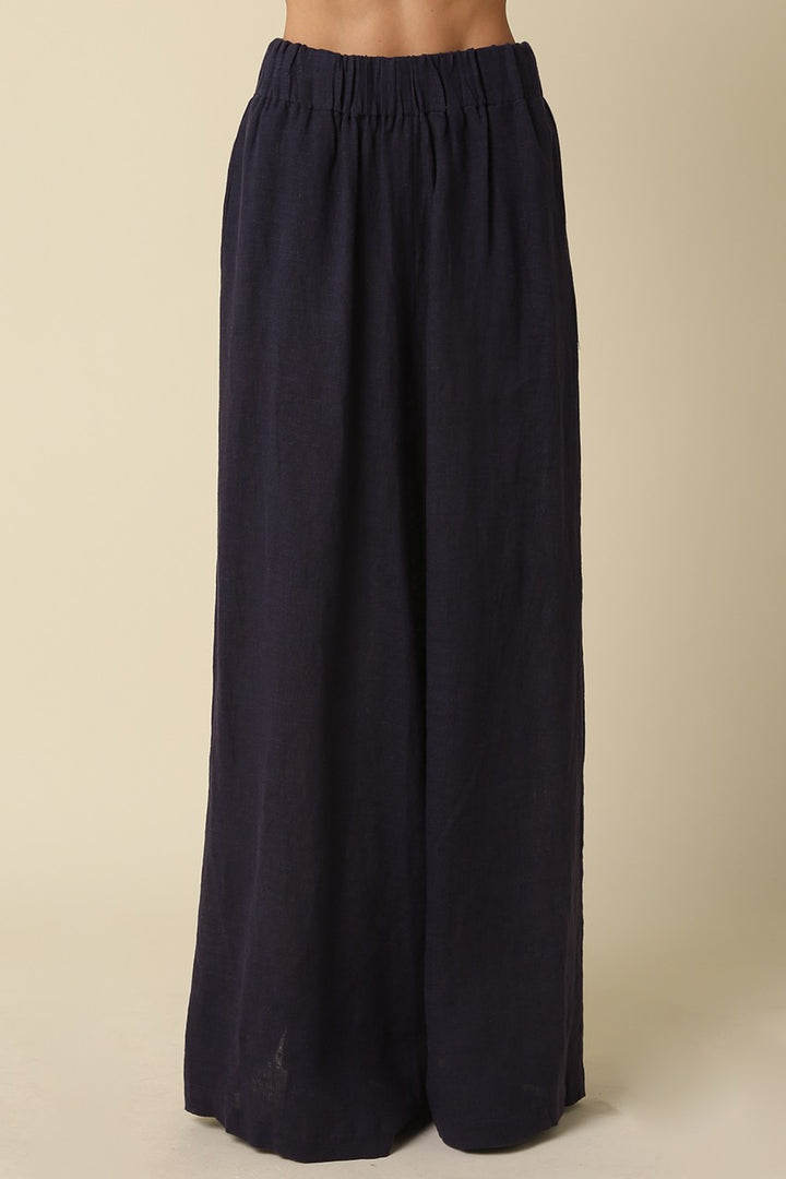 Linen Pants in Navy