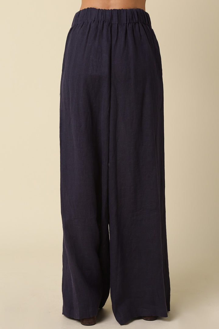 Linen Pants in Navy