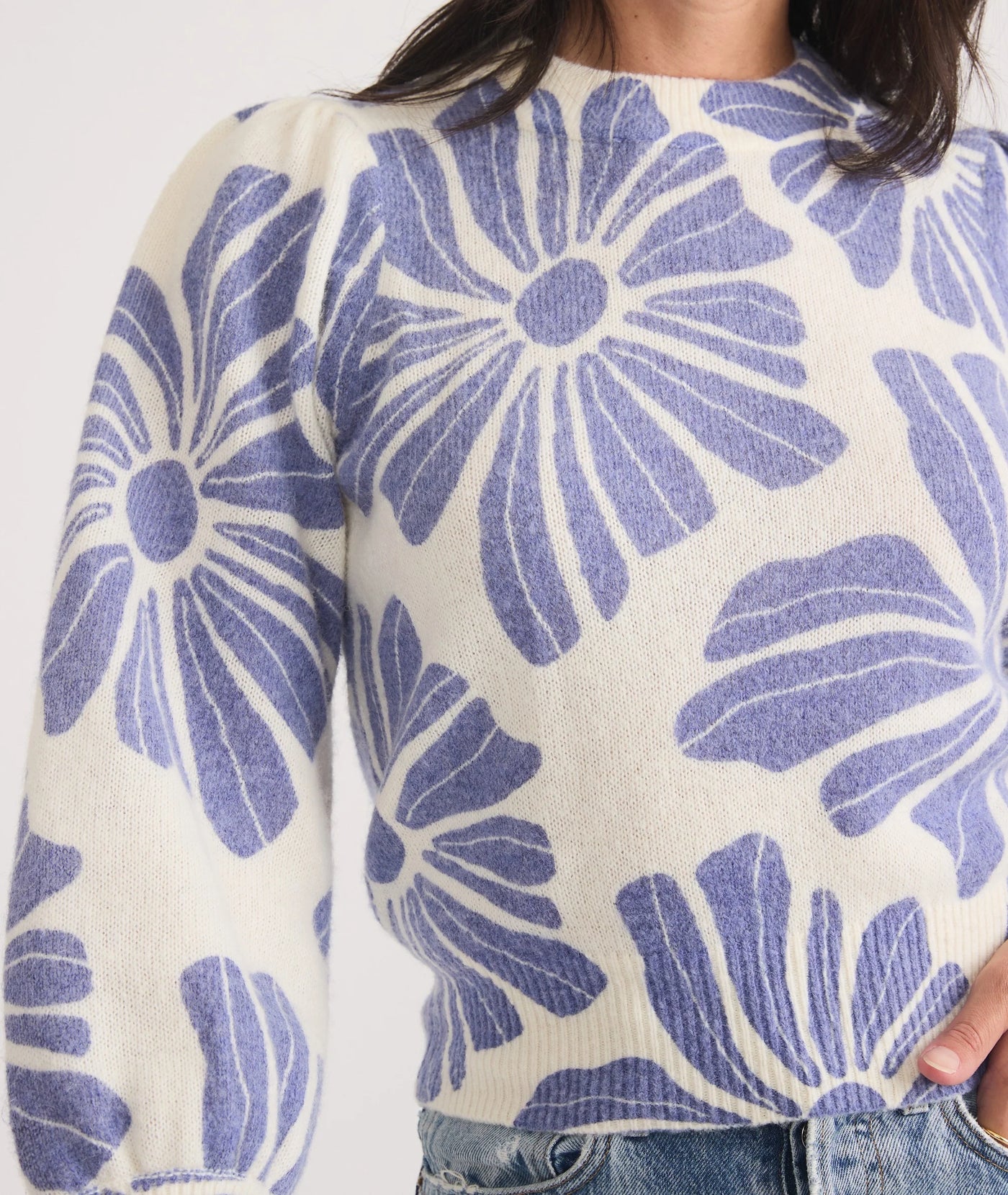 Printed Alma Puff Sleeve shirt