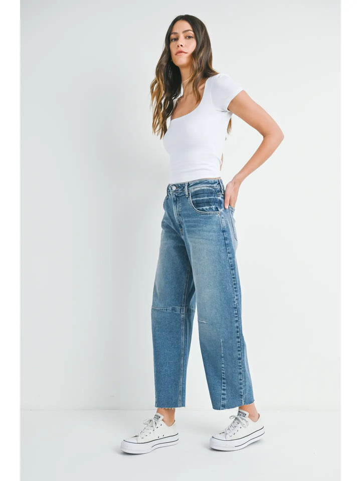 Unrushed Barrel Jean