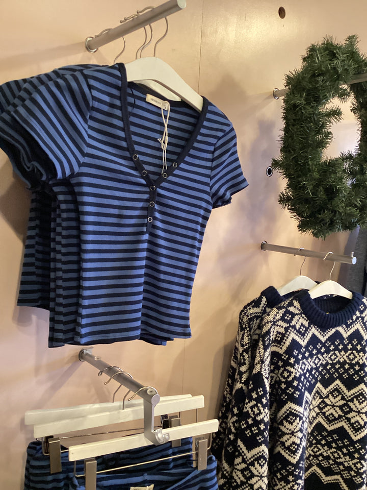 Stripe Lounge Top