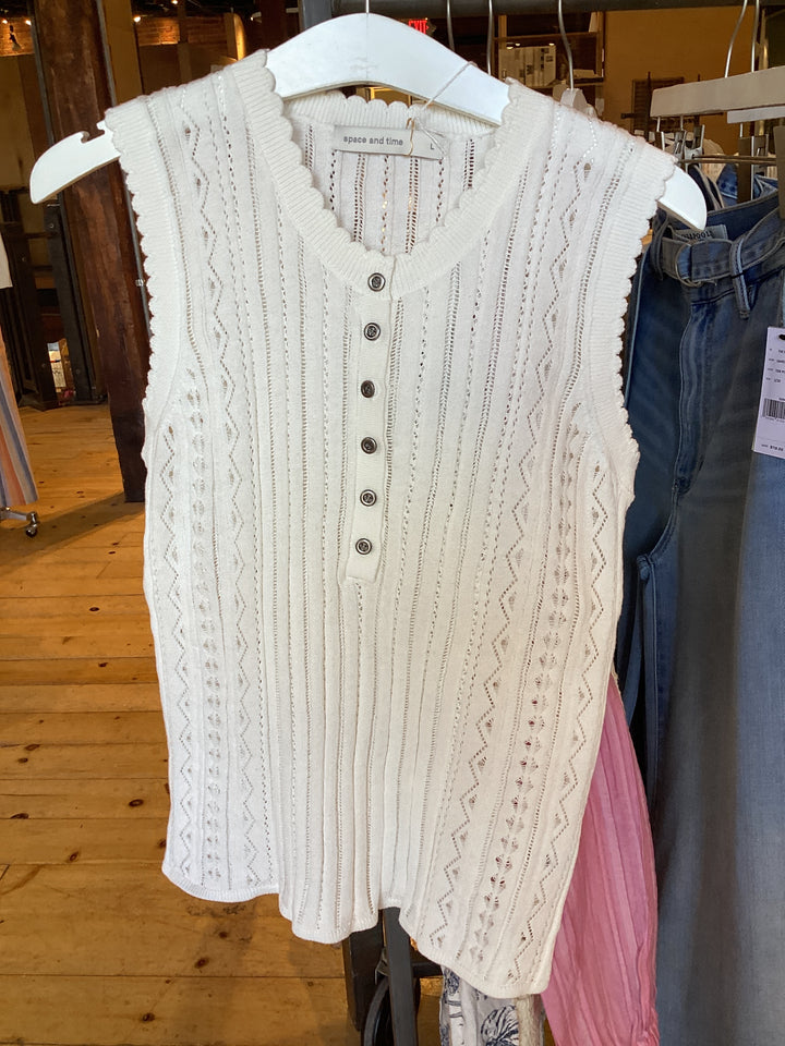 Pointel Sweater Tank