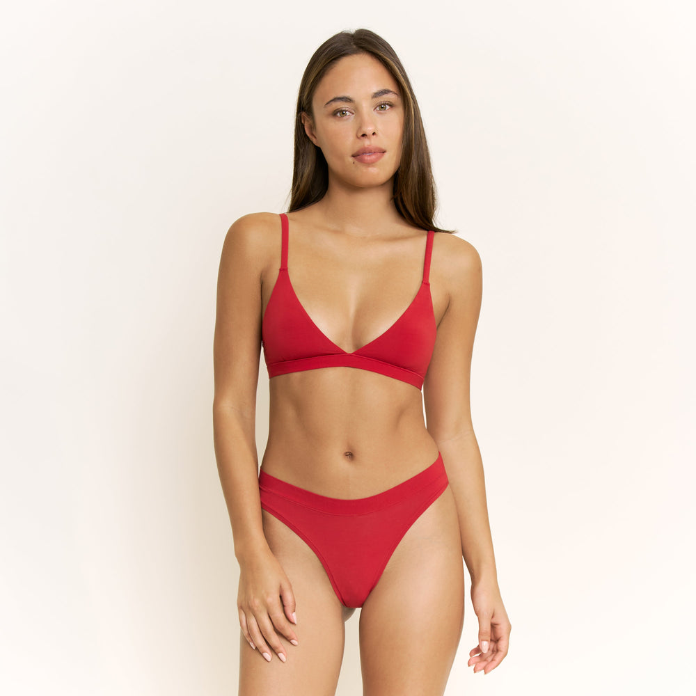 Emery Bralette - Red Velvet