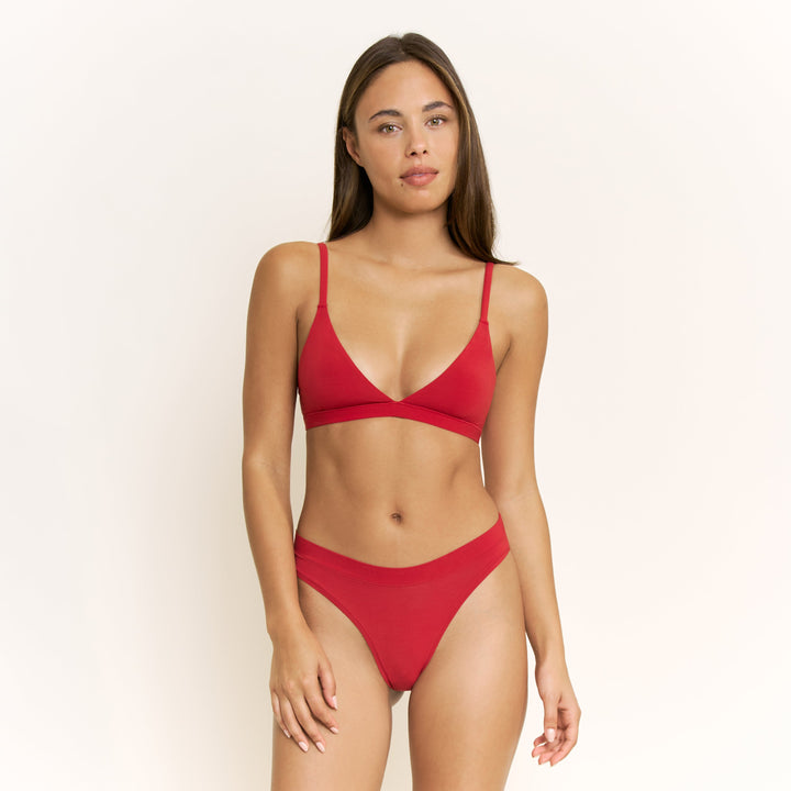 Emery Bralette - Red Velvet