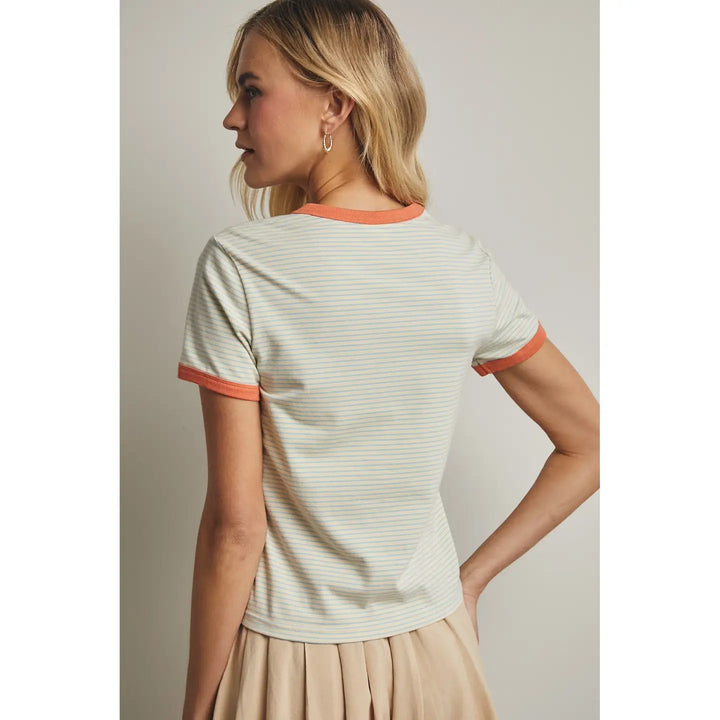 Striped Knit Tee