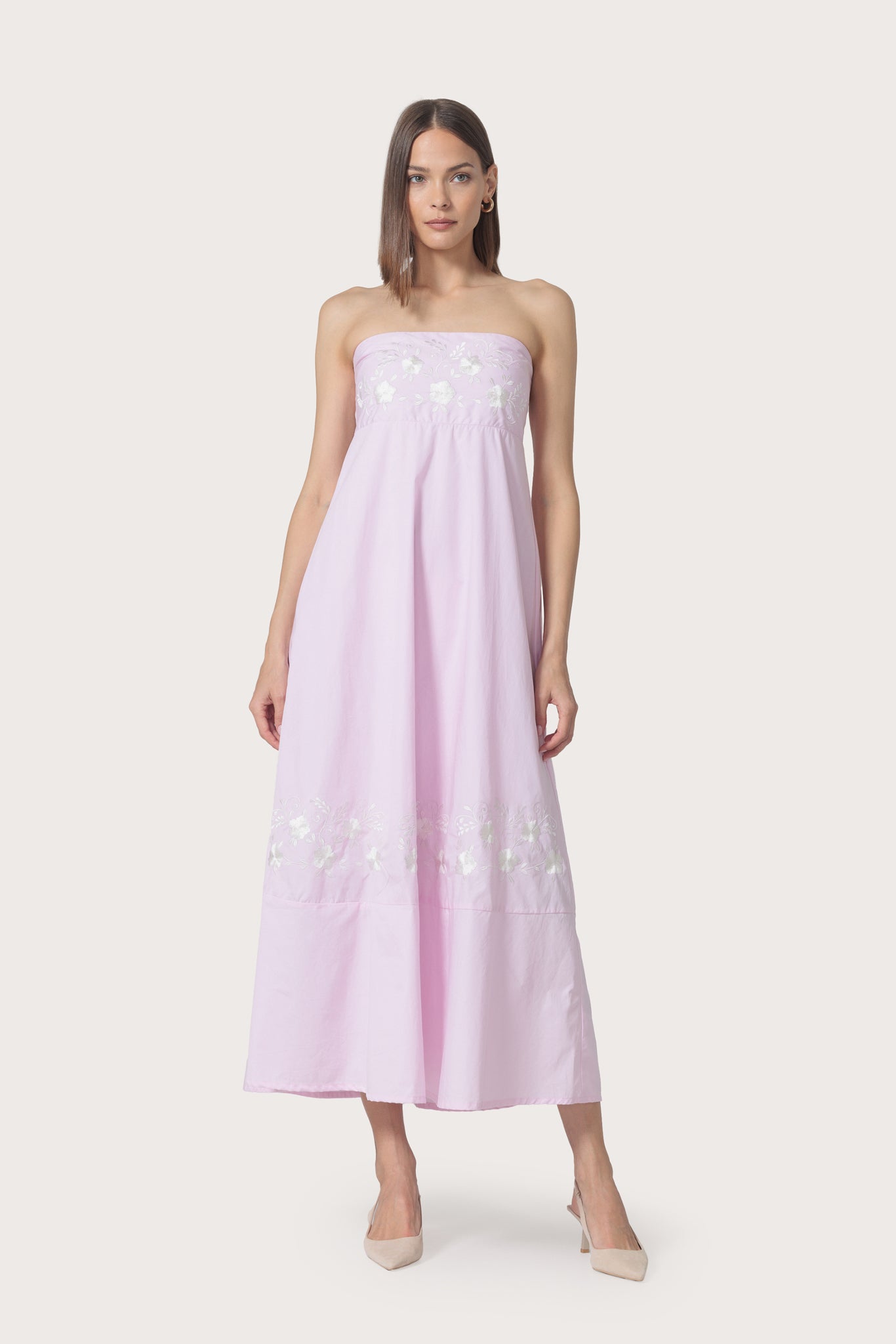 Timothy Maxi Embroidered Poplin