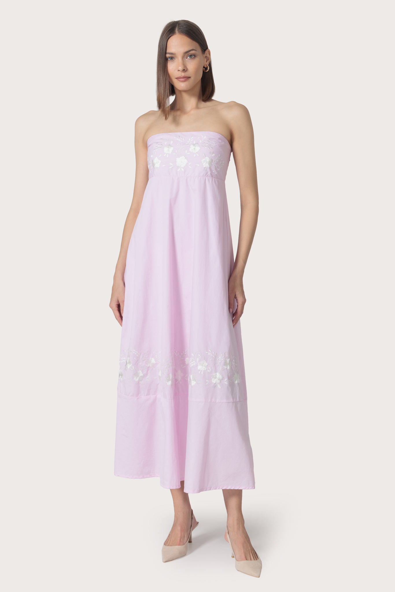 Timothy Maxi Embroidered Poplin