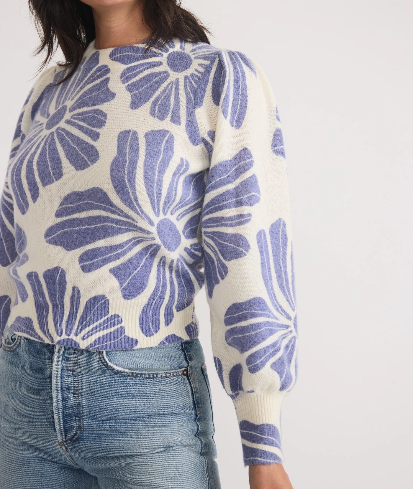 Printed Alma Puff Sleeve shirt