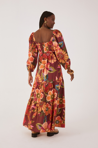 Dress with Garden Print