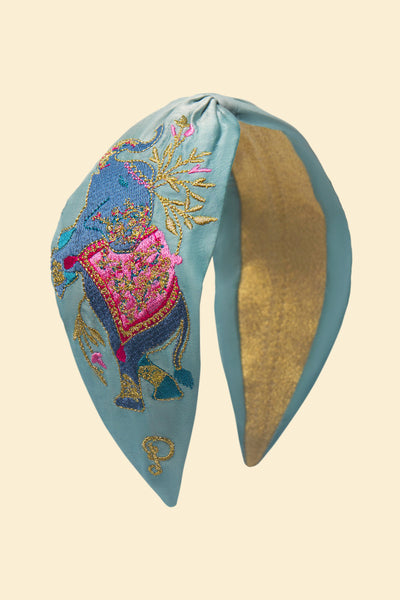 Satin Embroidered Headband