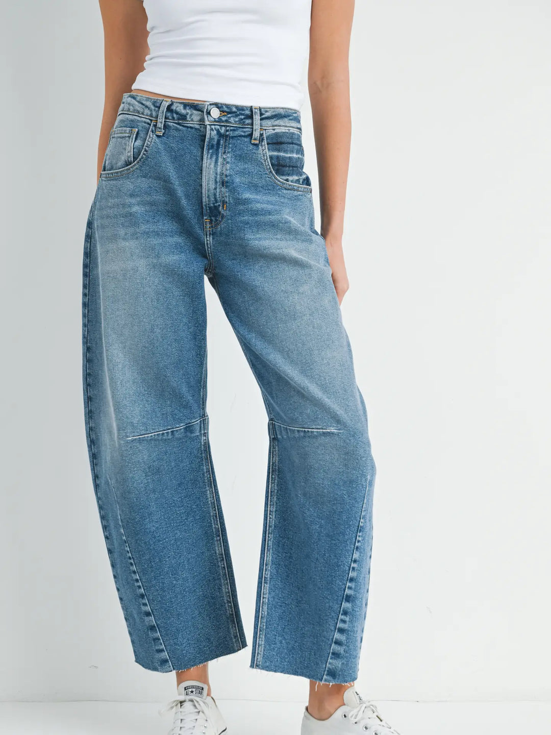 Unrushed Barrel Jean