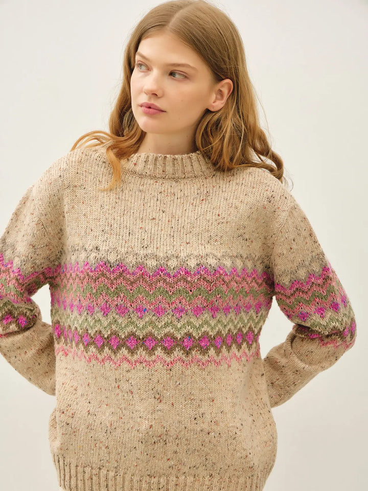 Speckled Fair Isle Sweater