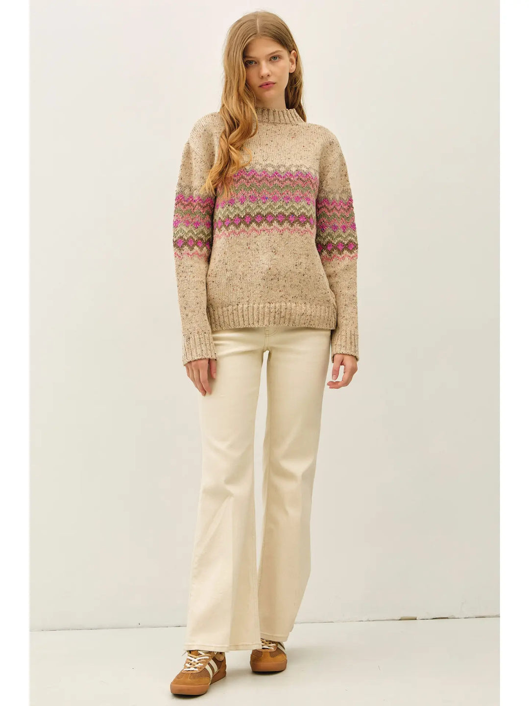 Speckled Fair Isle Sweater