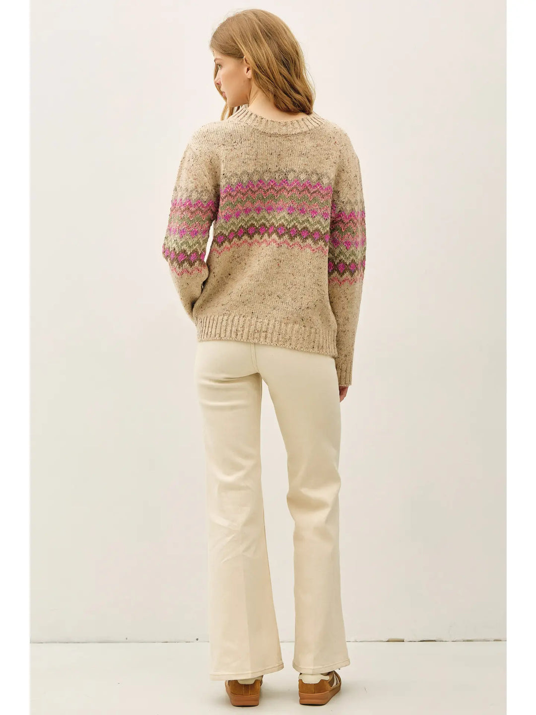 Speckled Fair Isle Sweater