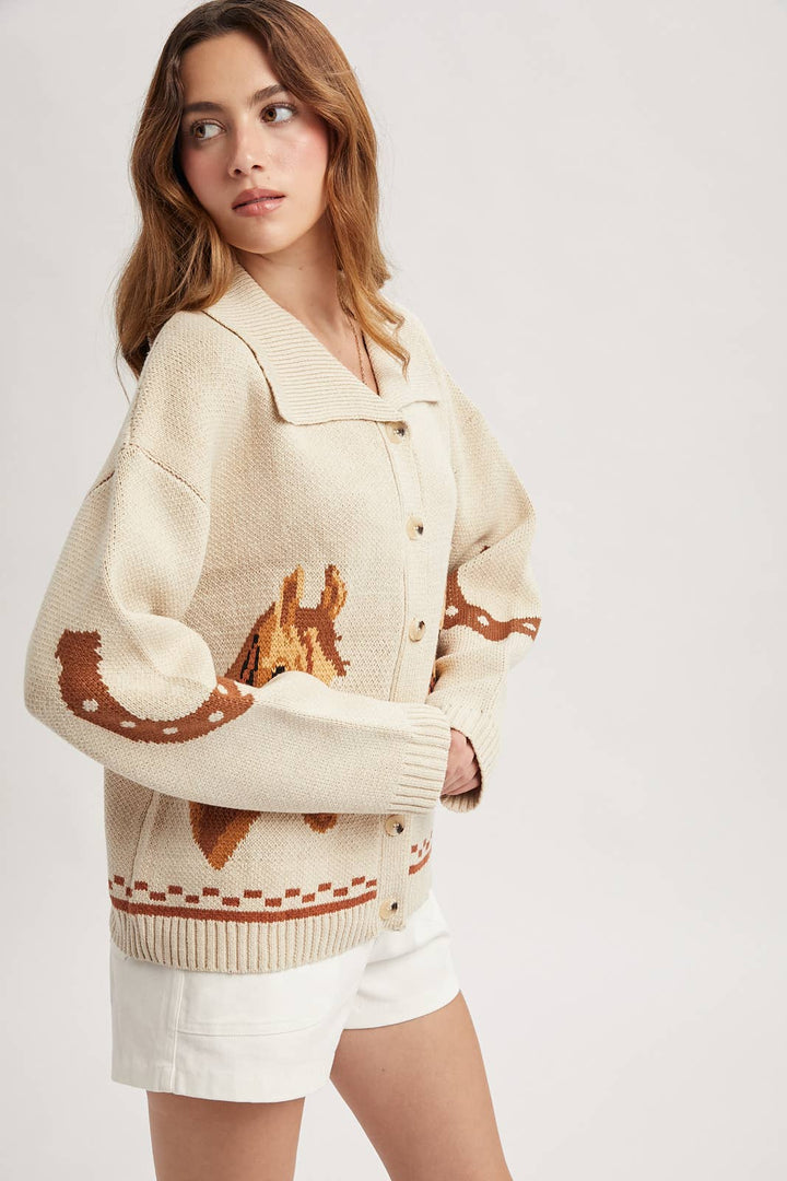 HORSE CARDIGAN