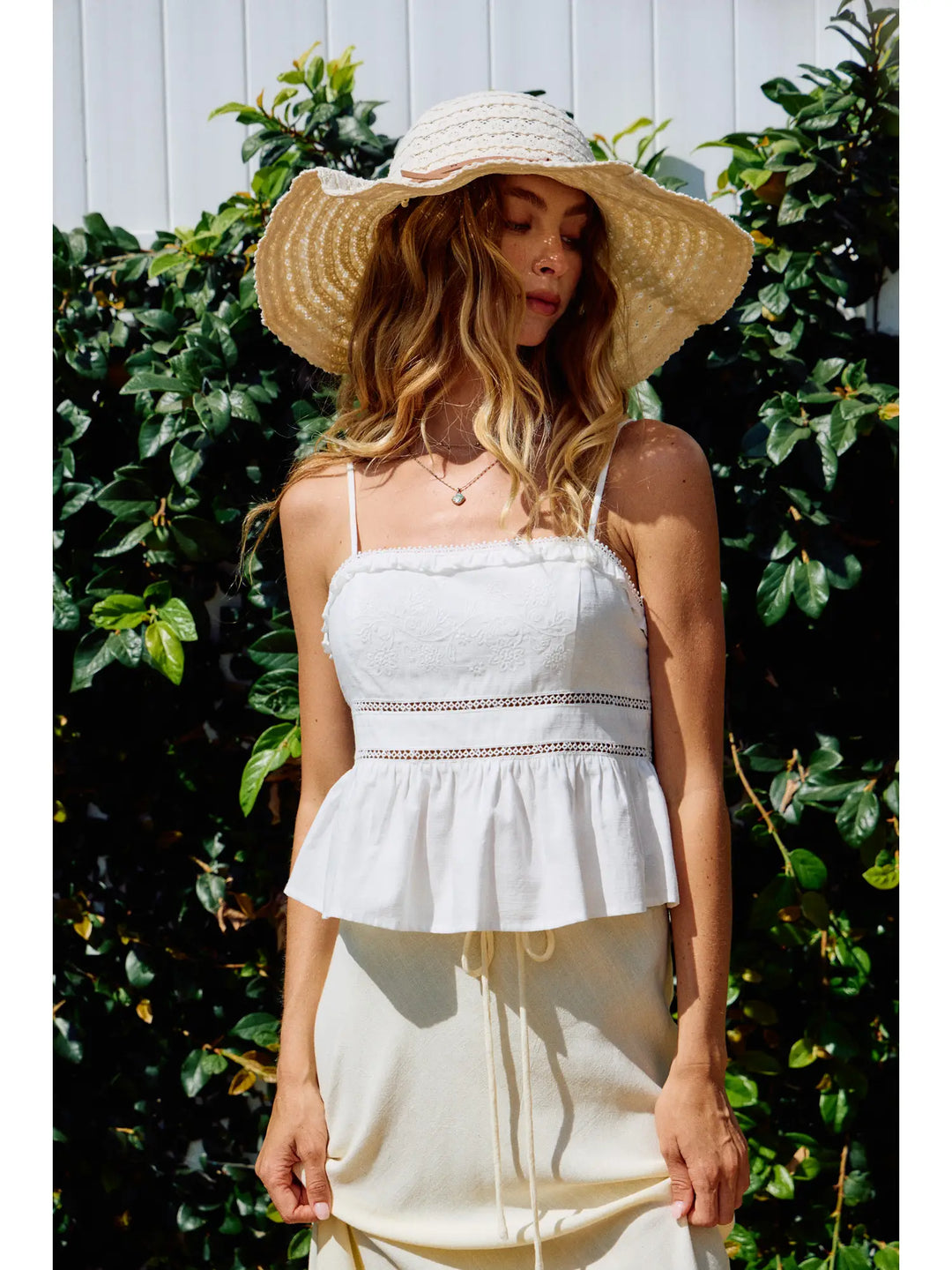 Eyelet Embroidery Cami Top