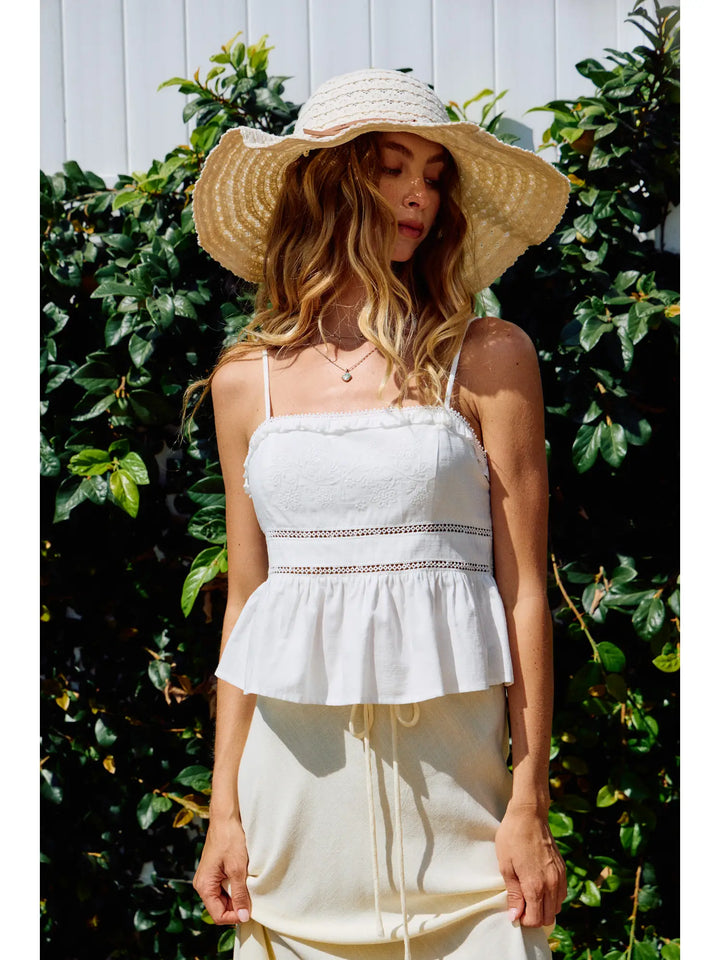 Eyelet Embroidery Cami Top