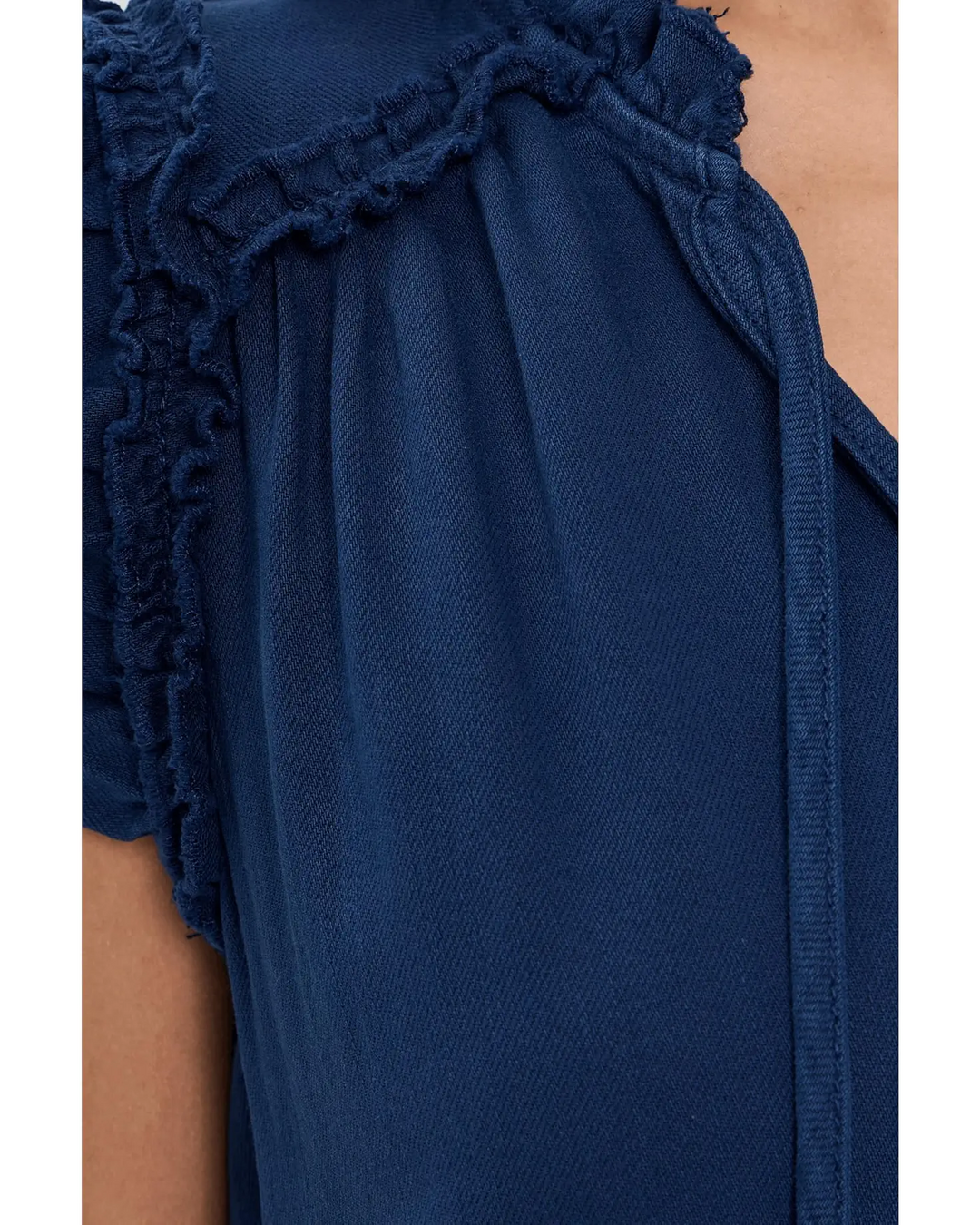 Flutter Sleeve Ruffled Dress