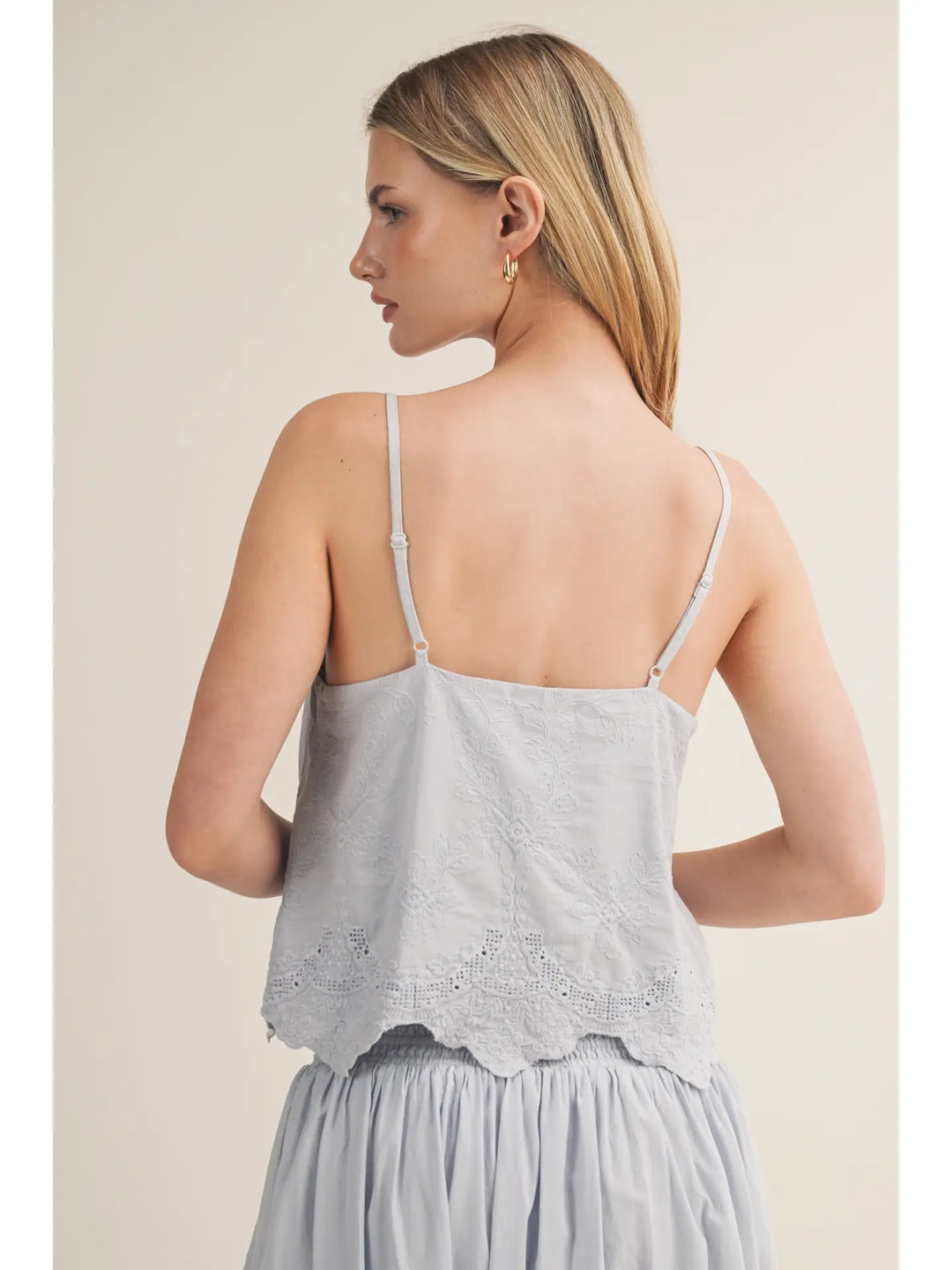 Scallop Hem Cami Top