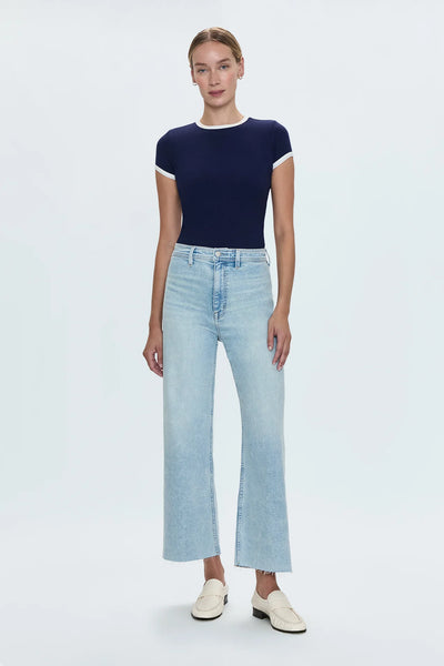 Penny Crop High Rise Wide Leg