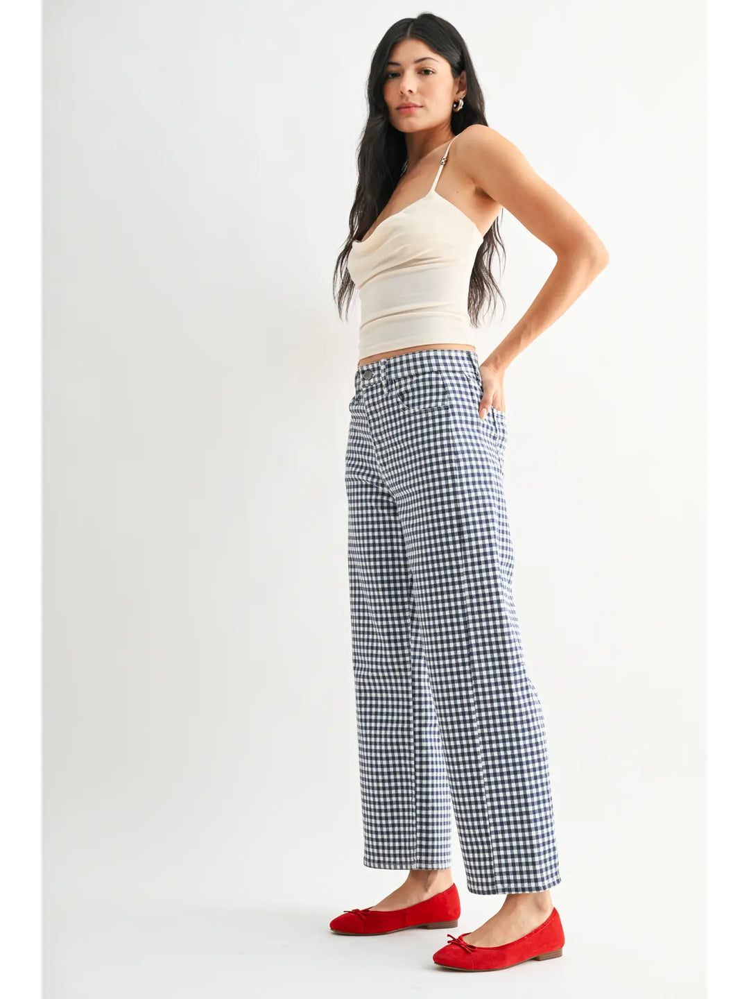Nothing Fancy Gingham Pant