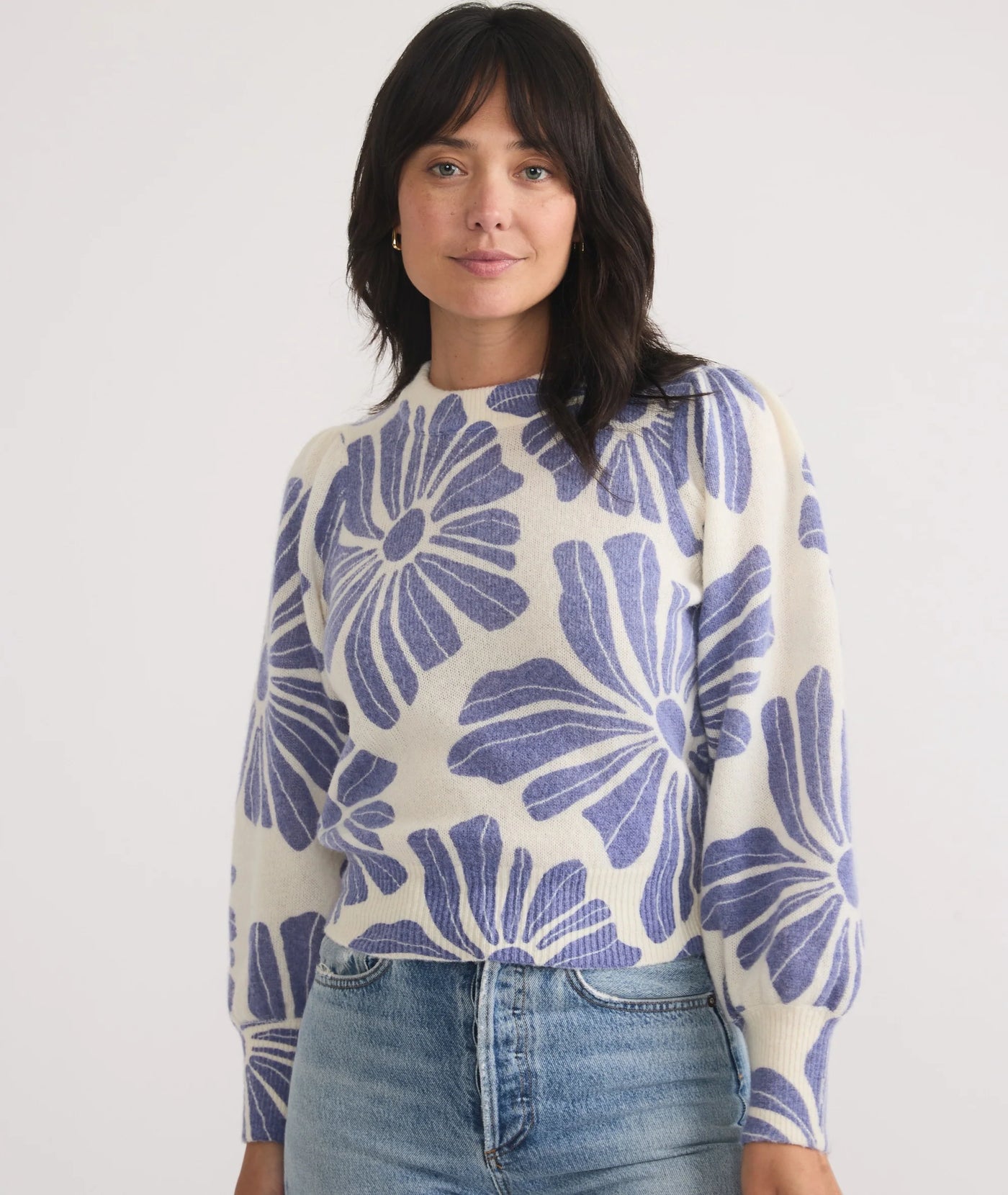 Printed Alma Puff Sleeve shirt