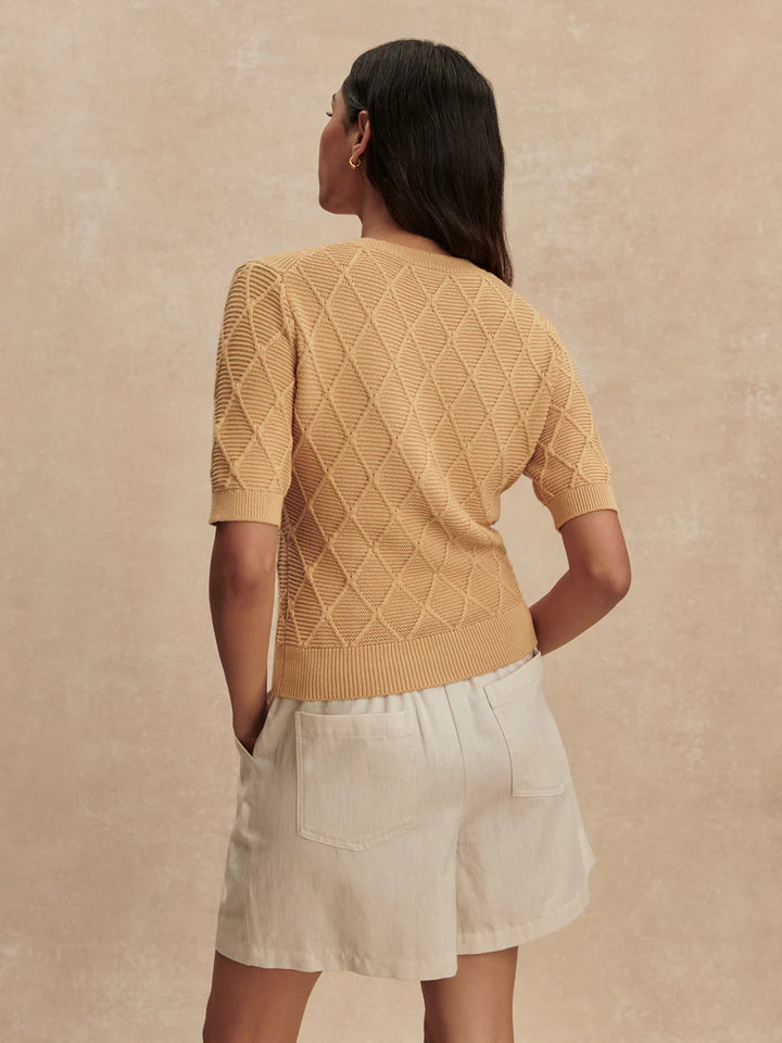 Merryn Diamond Knit Top