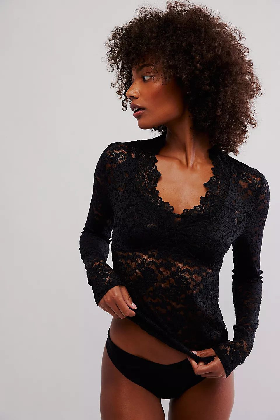 All day lace long sleeve